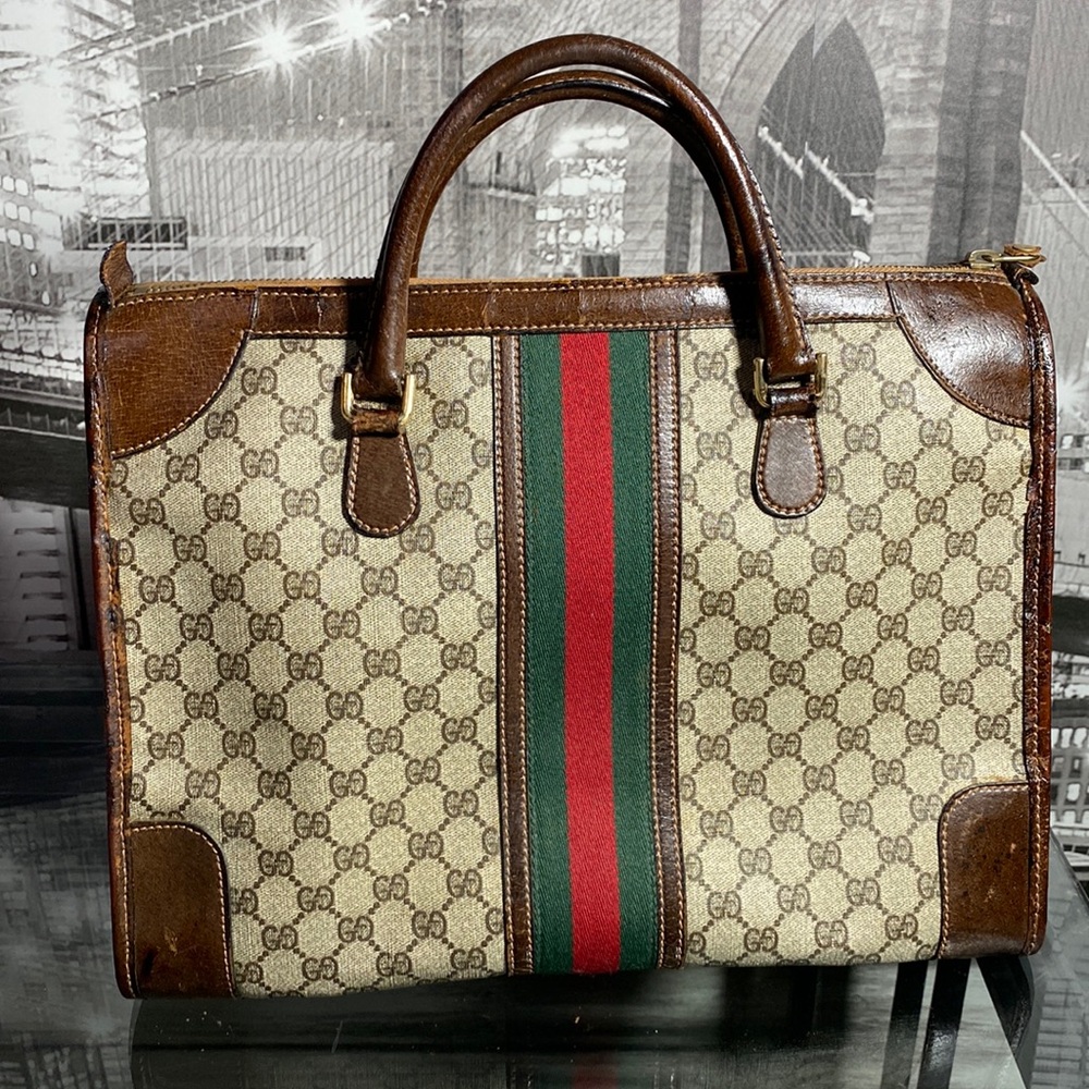 Authentic Vintage Gucci Sherry Line Boston Bag - Picture 3 of 17